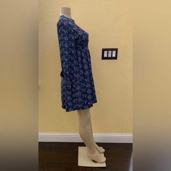 Family Affairs x UO Size Small Ariel Long Sleeve Baby Doll Dress With Belt - Picture 5 of 12